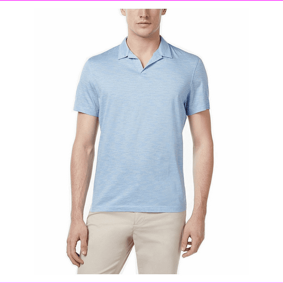 Alfani Mens Purple Micro Striped Polo Shirt Alfani Mens Purple Micro Striped Polo Shirt
